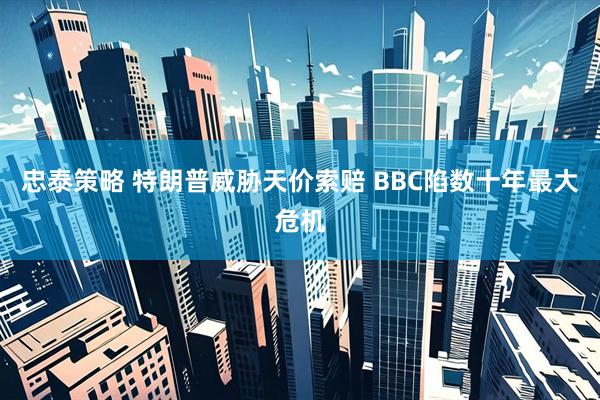 忠泰策略 特朗普威胁天价索赔 BBC陷数十年最大危机
